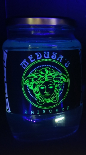 Medusa Haircare LumiLabel (Under UV Blacklight)